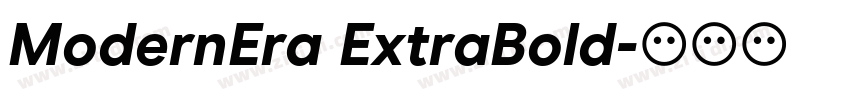 ModernEra ExtraBold字体转换